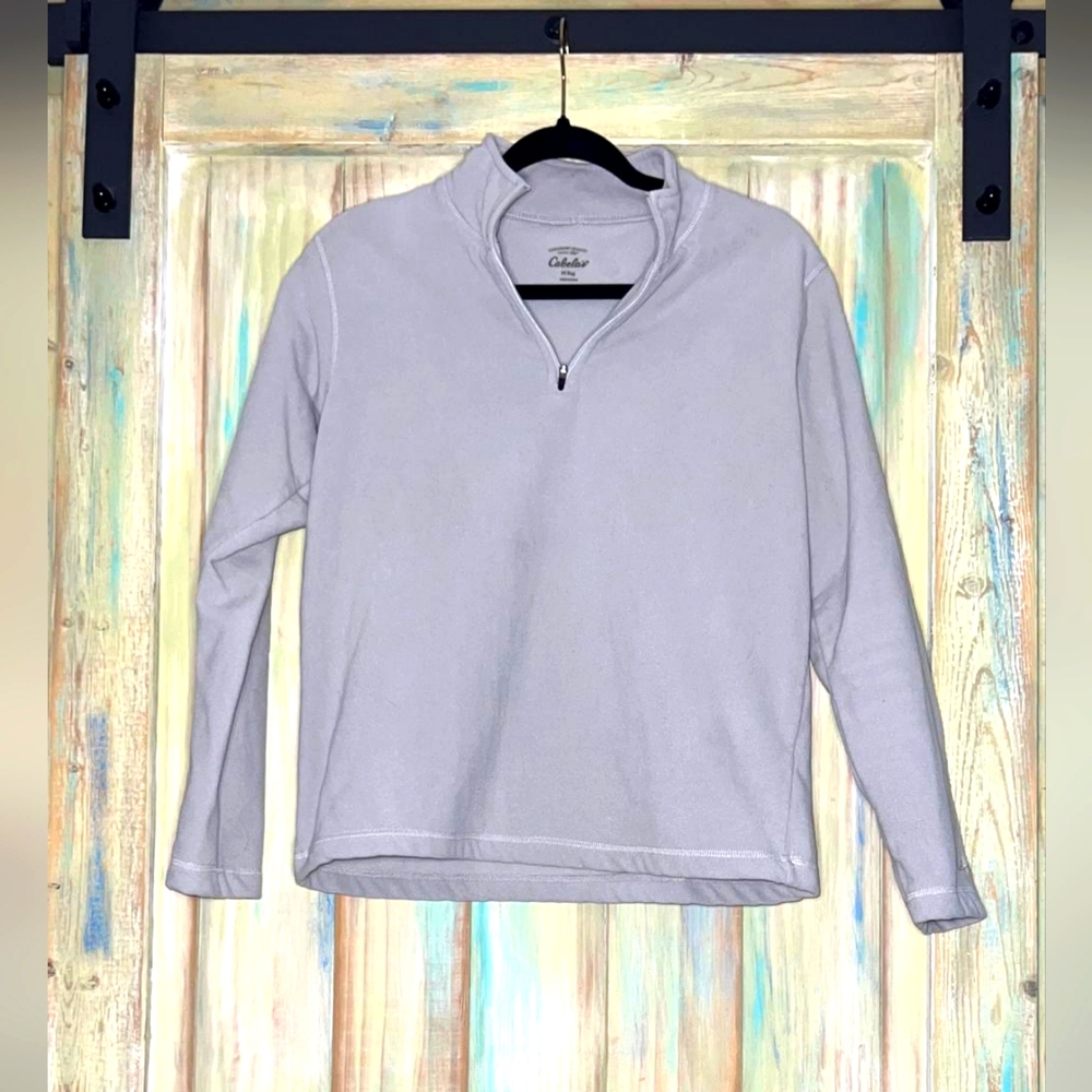 Women's Cabela's Fleece quarter zip sweater lightweight, Base Layer Size… - Picture 1 of 3
